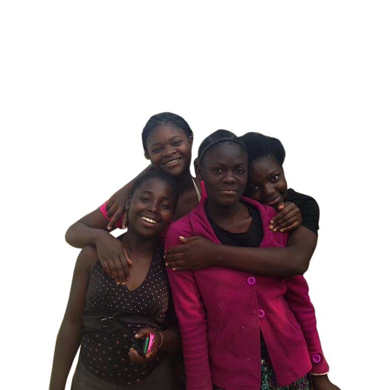 A group of girls from Child Life Touch Orphanage in Zambia